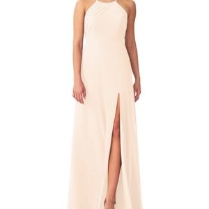 New with tags, Azazie Cecile Dress, pearl pink